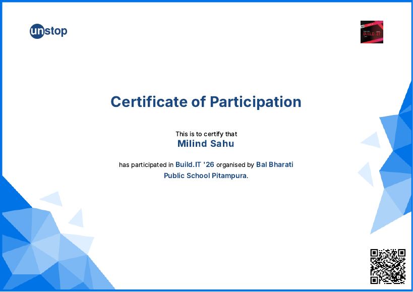 BuildIt certificate